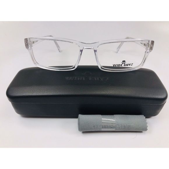 New Wide Guyz Crystal MOOSE Eyeglasses 60mm for The Stylish Large Man - Picture 2 of 12